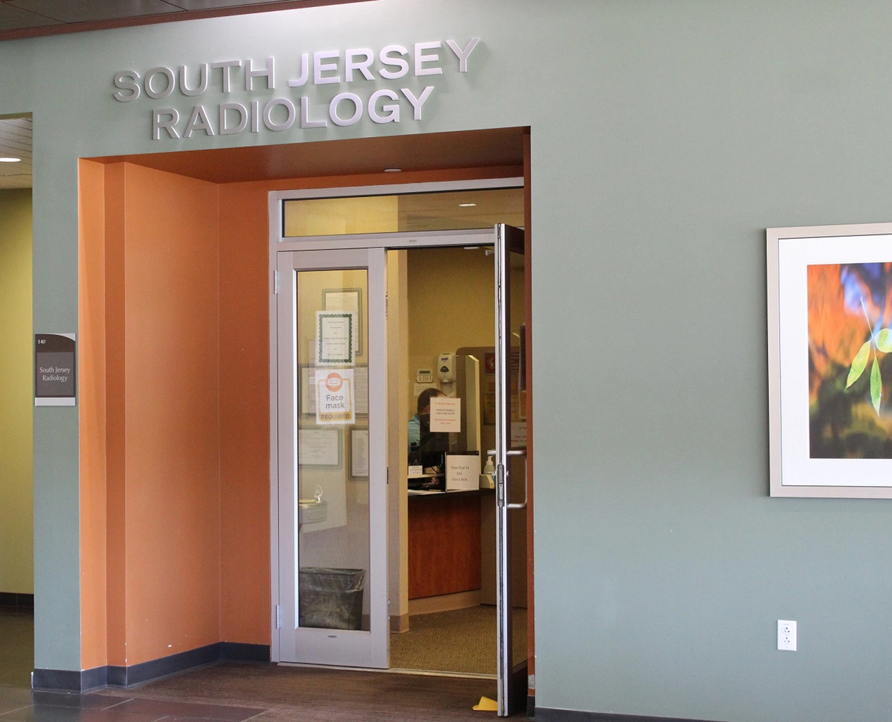 South Jersey Radiology Associates Sewell Office Interior Front Door